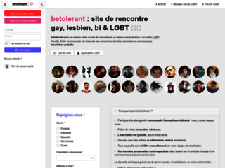 BeTolerant : site et appli de rencontres gays