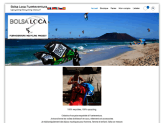 Détails : Bolsa Loca Fuerteventura, Upcycling Recycling kitesurf