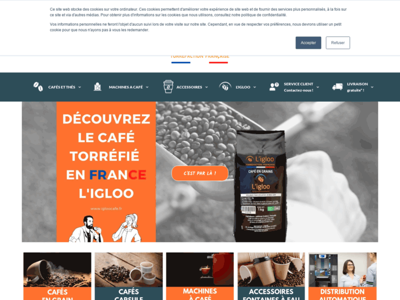 L'Igloo Café Boutique, distributeurs automatiques de café