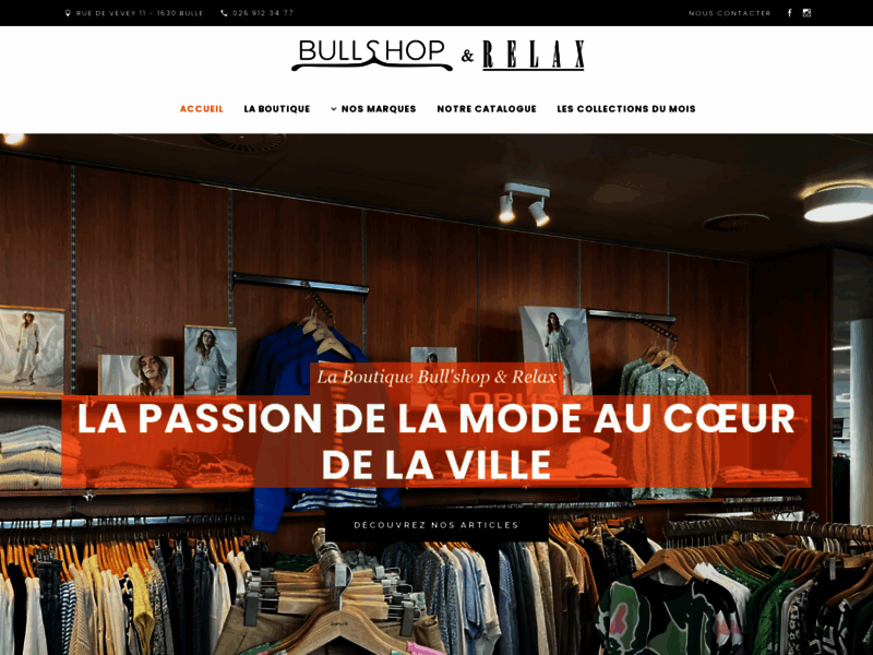 Bullshop, mode féminine et conseil en image en Suisse
