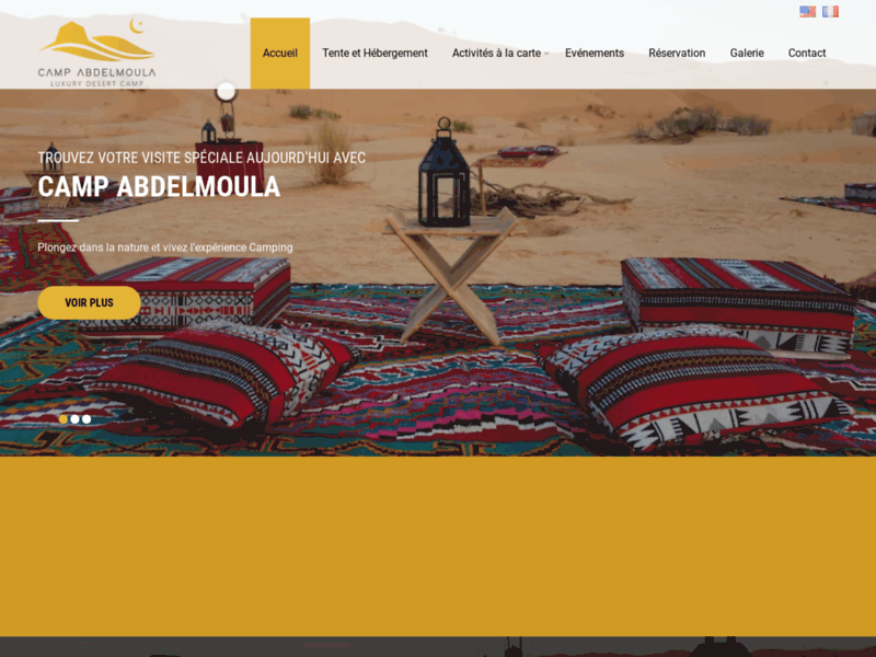 Camp AbdelMoula, camping dans le désert de la Tunisie