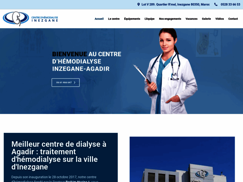 Centre d'Hémodialyse Inezgane, dialyse et hémodialyse à Agadir