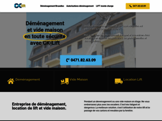 CK-Lift, portail web de votre entreprise de déménagement à Bruxelles