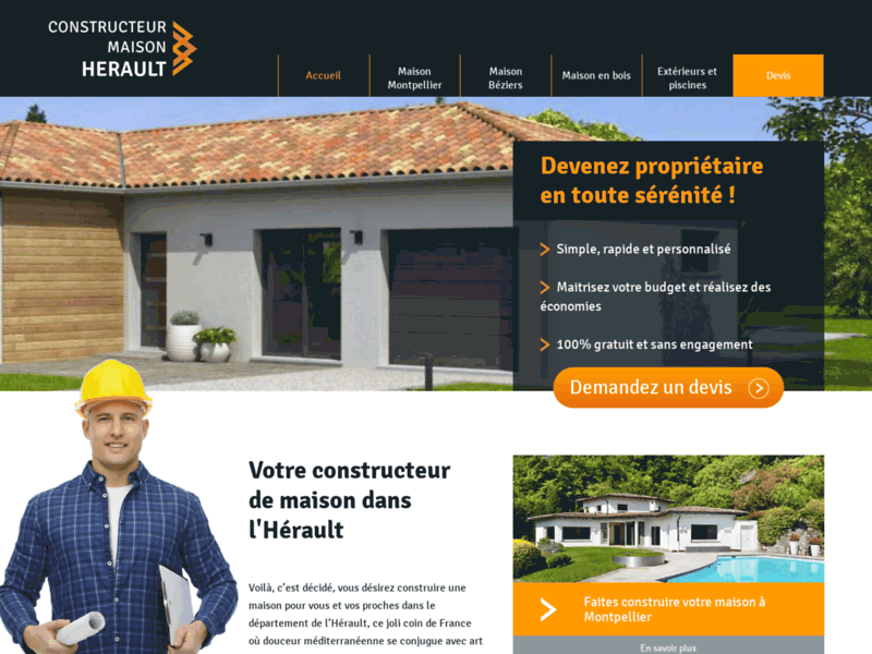 Constructeur Maison Hérault, devis de construction