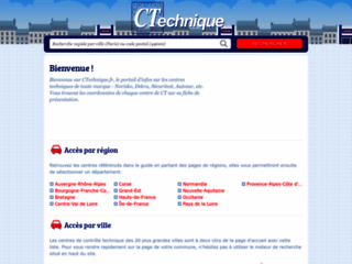 CTechnique.fr : annuaire des centres de contrôle technique