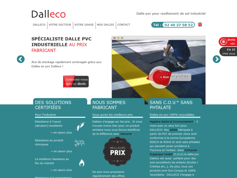 Dalleco, dalles PVC pour revêtement de sol