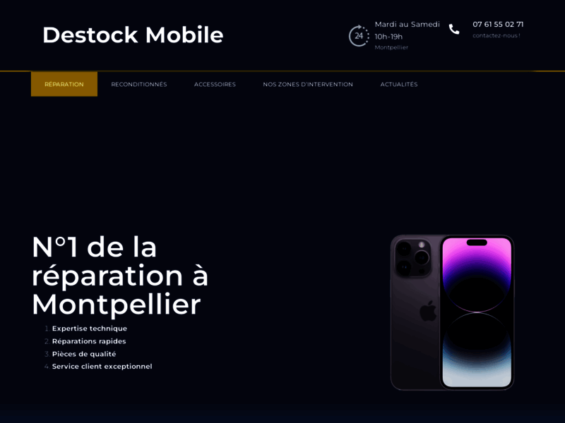 Destock Mobile,  réparation d'iPhone à Montpellier 