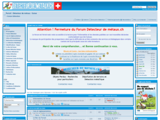 Détails : Détecteur de métaux, forum sur la détection de métaux en Suisse