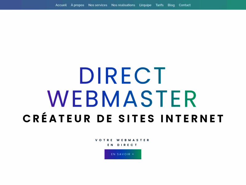 Direct Webmaster, création de sites internet