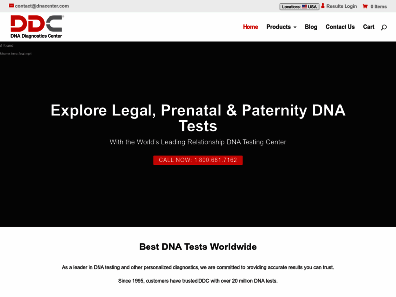 DNA Diagnostics Center, test de paternité