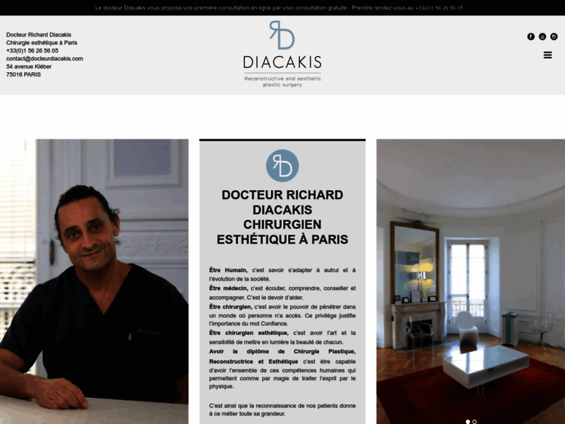 Docteur Diacakis, chirurgien plasticien et esthétique à Paris