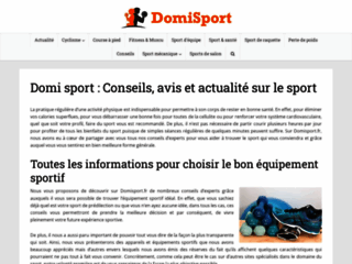 Domisport: magazine sport et mode