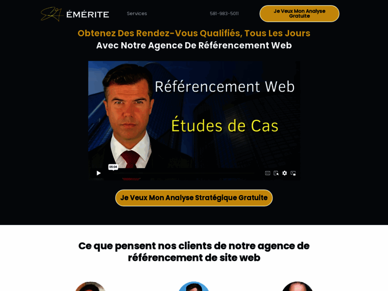 Émérite, référencement Web au Québec