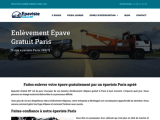 Epaviste Paris - Enlevement épave gratuit Paris 24h/7j