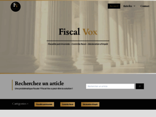 Détails : Fiscal Vox, actualités et droit fiscal