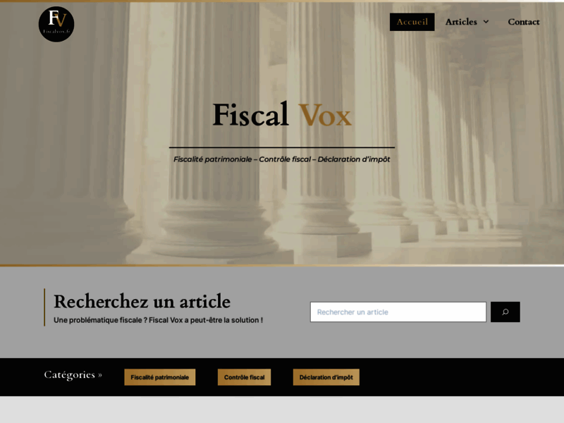 FiscalVox, actualités et droit fiscal