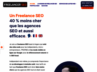 Détails : Le Freelancer SEO, consultant SEO et création de site