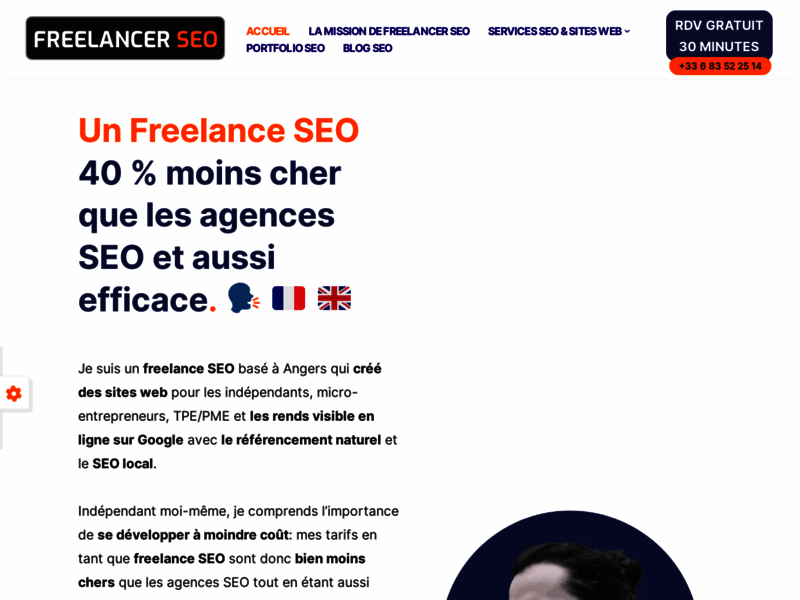 Le Freelancer SEO, consultant SEO et création de site