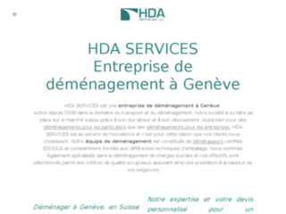 Détails : HDA Services, déménagement en Suisse