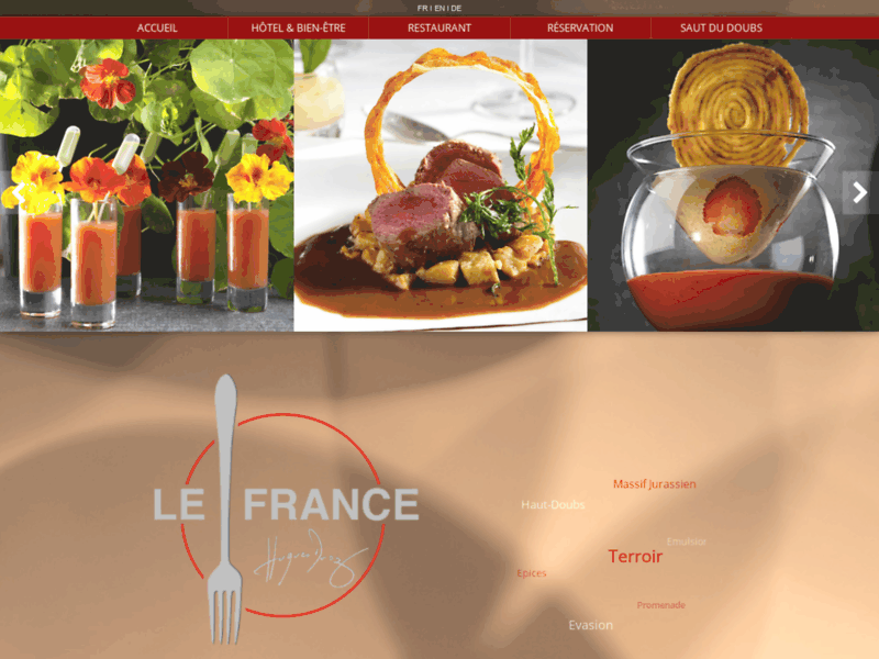 Le France, hôtel restaurant à Morteau Villers-le-lac