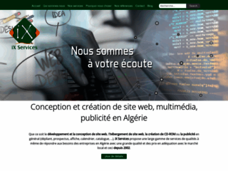 Détails : iX Services, conception de site web en Algérie