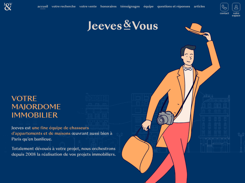 Jeeves & Vous, chasseur immobilier à Paris
