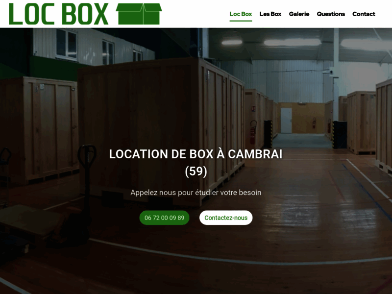 Loc Box, location d'espace de stockage à Cambrai et ses alentours
