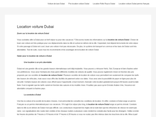 Guide sur la location de voiture à Dubaï