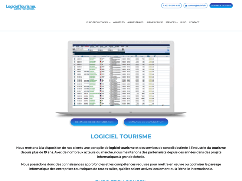 Airemessoft Travel : gestion agence de voyage