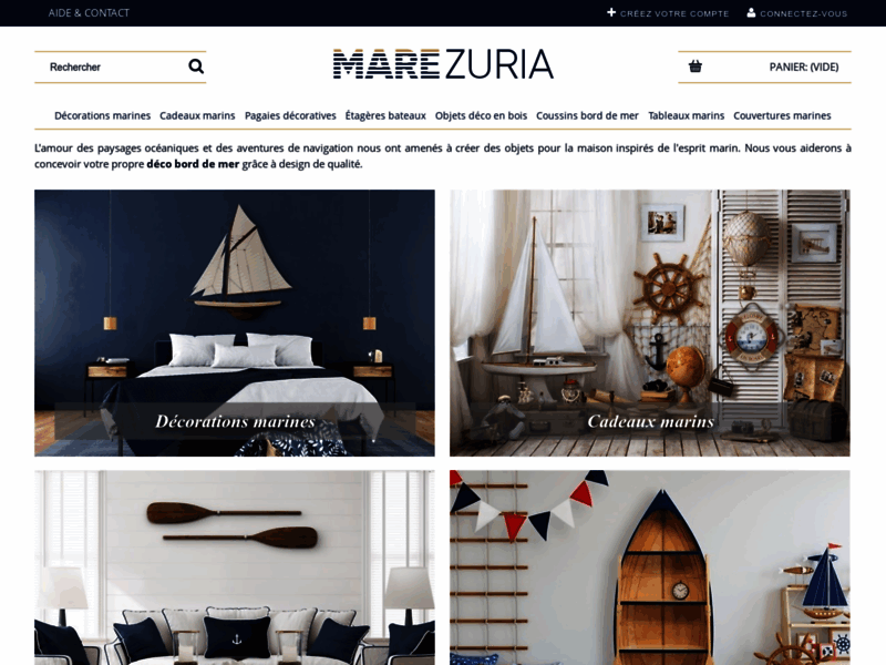 Marezuria, décorations marines pour la maison