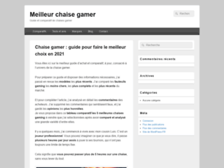 Chaise gamer pas cher