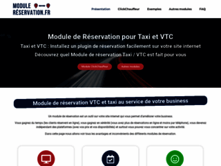 Commande des modules de réservation pour VTC et taxi 