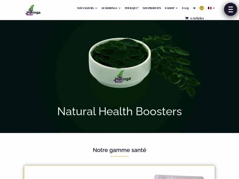 Moringa+Boost, boosters de santé naturels