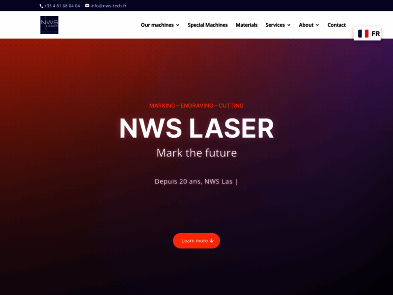 NWS Laser, fabricant français de machines laser de marquage, de découpe et de gravure
