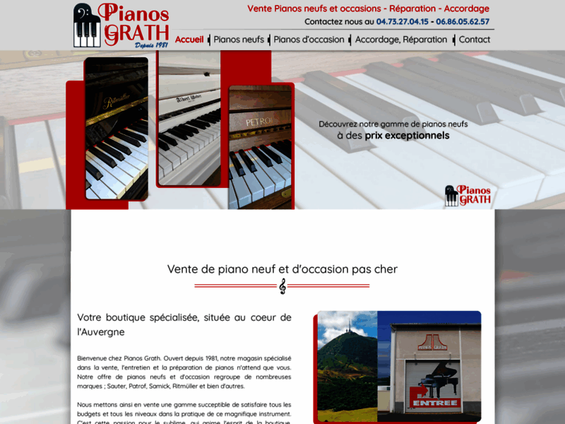 Pianos Grath, vente de piano neuf et d'occasion