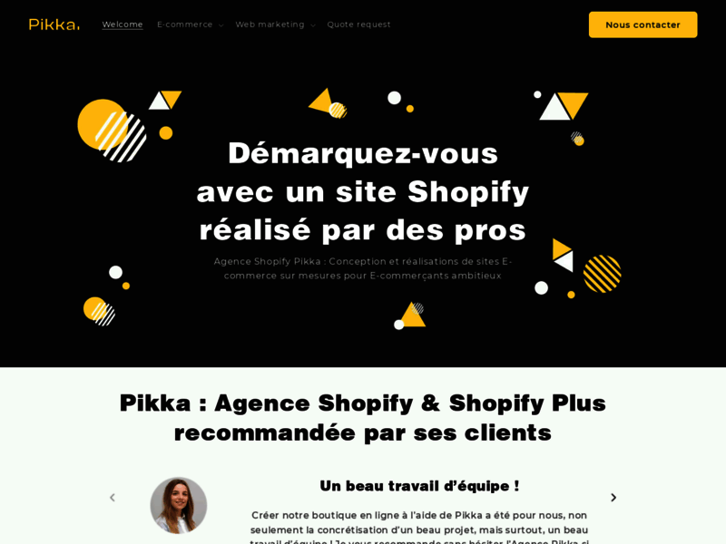 Pikka, votre agence e-commerce 100 % Shopify