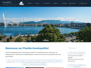 Détails : Planète Homéopathie, site spécialisé sur l'homéopathie