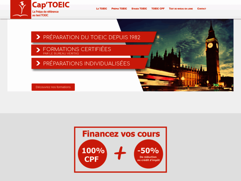 Cap'TOEIC, préparation au test TOEIC à Paris, Toulouse et Lyon