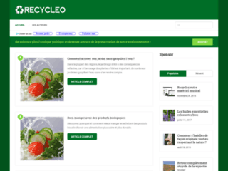 Recyleo: blog écologique