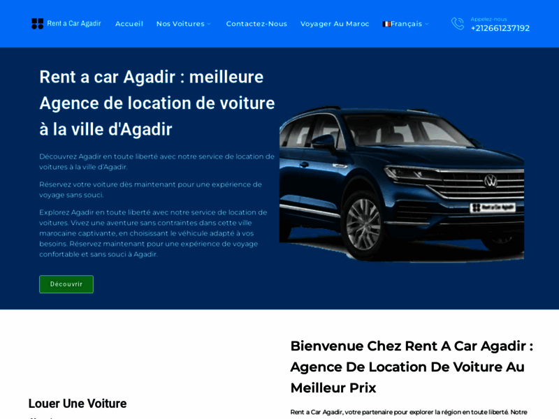 Rent a car Agadir, agence de location de voiture à Agadir