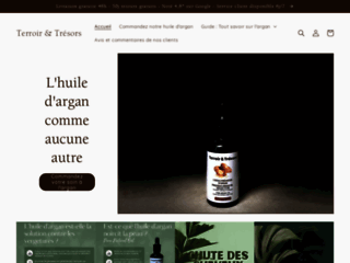 Détails : Terroir & Trésors, site e-commerce d'huile d'argan
