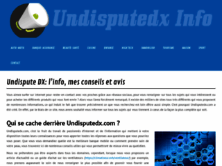 Undisputedx.com pour l'information