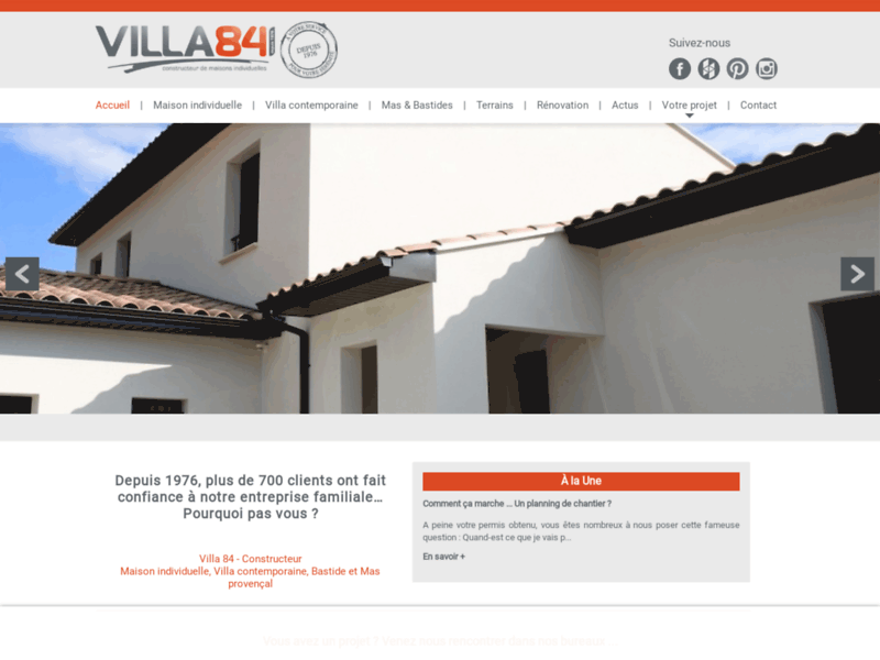 Villa 84, constructeur de maison sur mesure dans le Vaucluse
