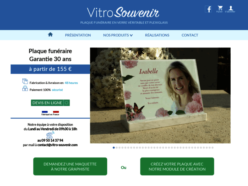 Vitro-Souvenir : plaques funéraires en verre