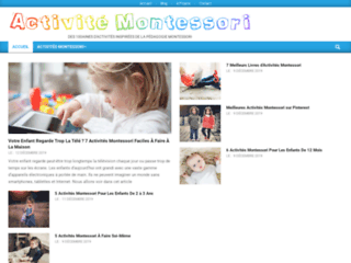 Savoir tout sur les activités Montessori