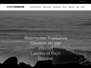 Adrien De Meyer Webmaster Freelance et Consultant SEO