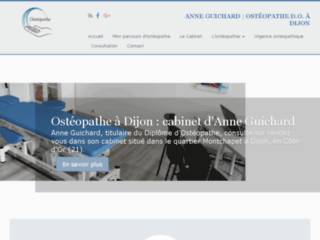 Cabinet d'ostéopathie Anne Guichard à Dijon (21 / Côte d'Or)