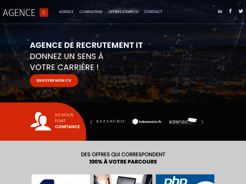 Agence-E Cabinet de recrutement web 