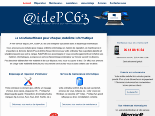 Détails : AidePC63, dépannage informatique dans le Puy-de-Dôme