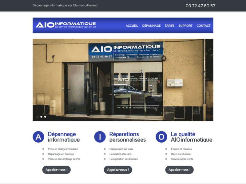 AIO informatique, dépannage informatique à domicile Clermont-Ferrand